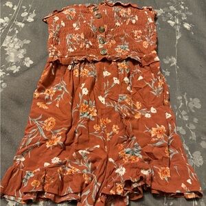 American Eagle Outfitters Floral Button-Up Romper Size Small
